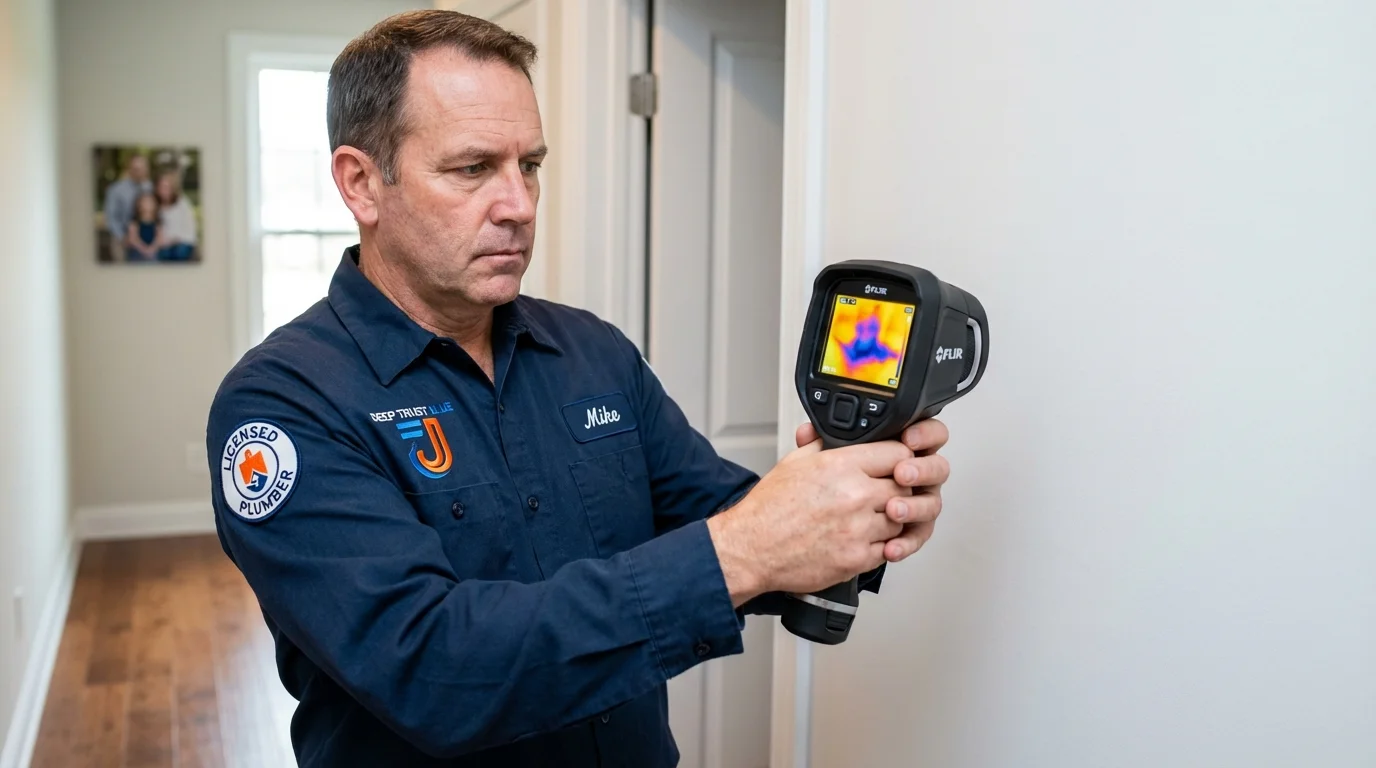 Thermal imaging leak detection by Johns Plumbing LLC in Alcoa
